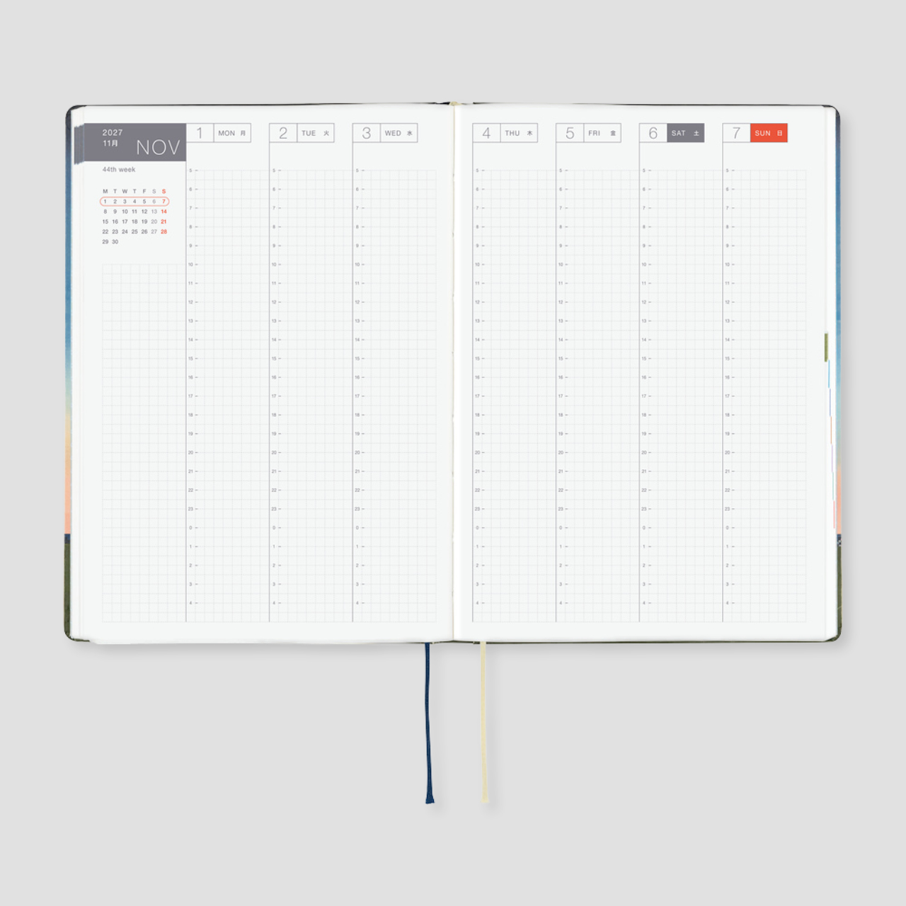 Hobonichi Planner 2027 HON Hiroko Kubota: String Telephone Until the Moon is Full (A5, eng.)