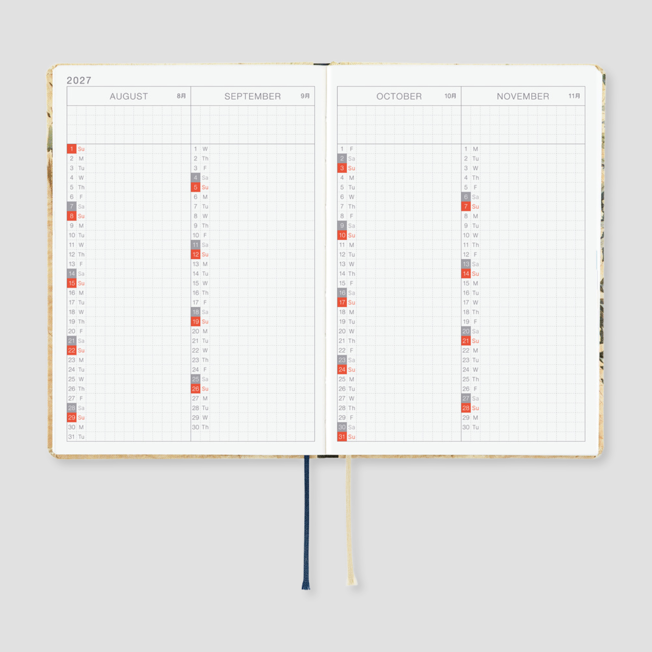 Hobonichi Planner 2027 HON V&A Series: Vine (A5, eng.)