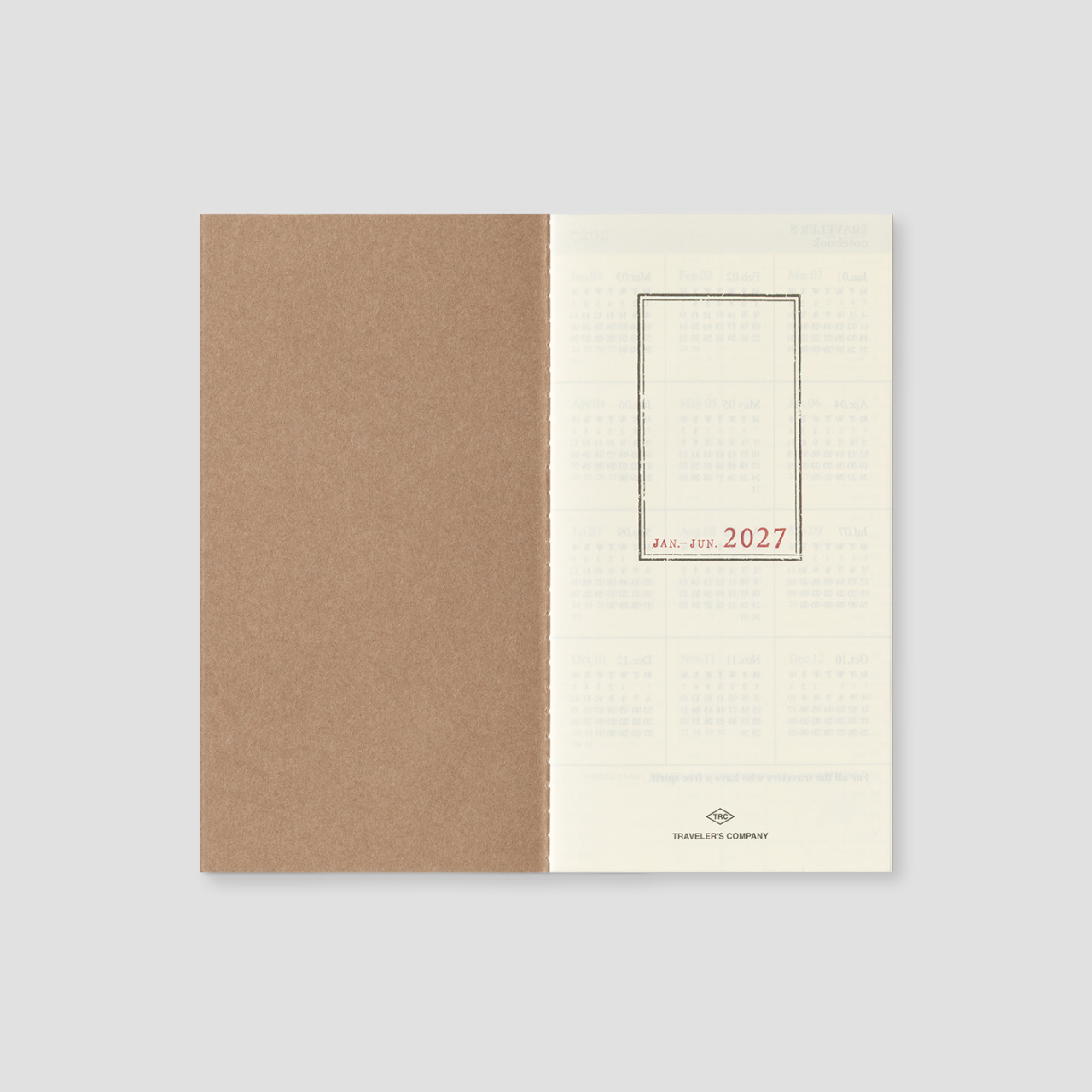 Traveler's Notebook Regular 2027 Wochenkalender+Memo