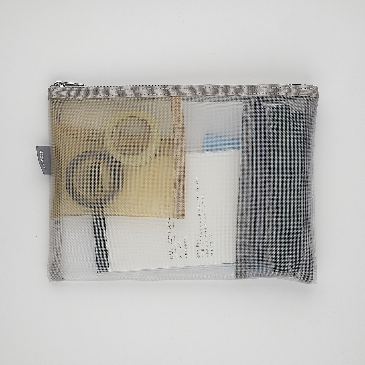 Midori Pen & Tool Pouch Mesh gray (B6)