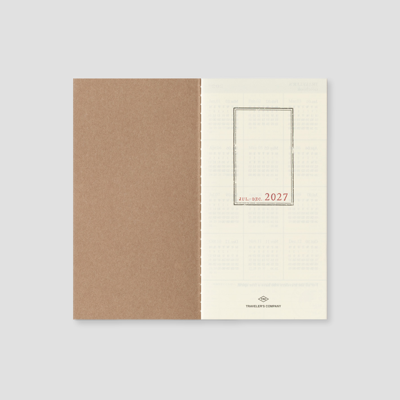 Traveler's Notebook Regular 2027 Wochenkalender+Memo