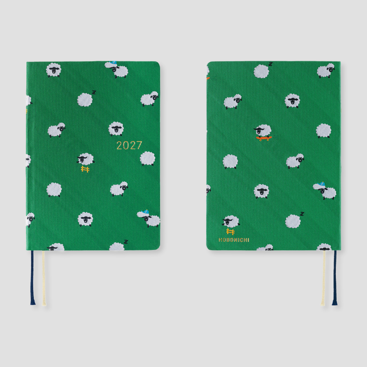 Hobonichi Planner 2027 HON Bow & Tie: Sheep Sheep Sheep (A5, eng.)