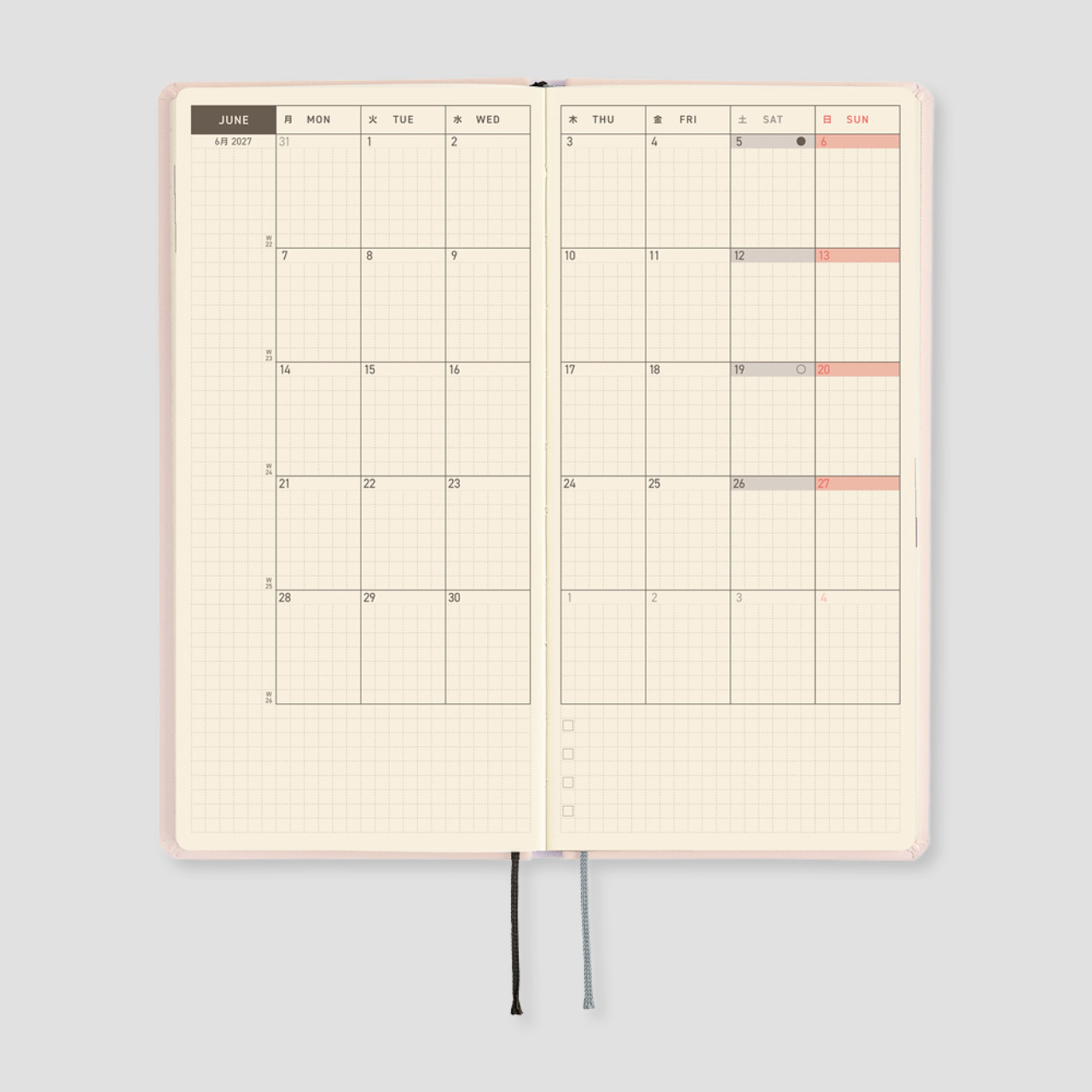 Hobonichi Taschenplaner 2027 Weeks Moomin: At the Table (engl.)