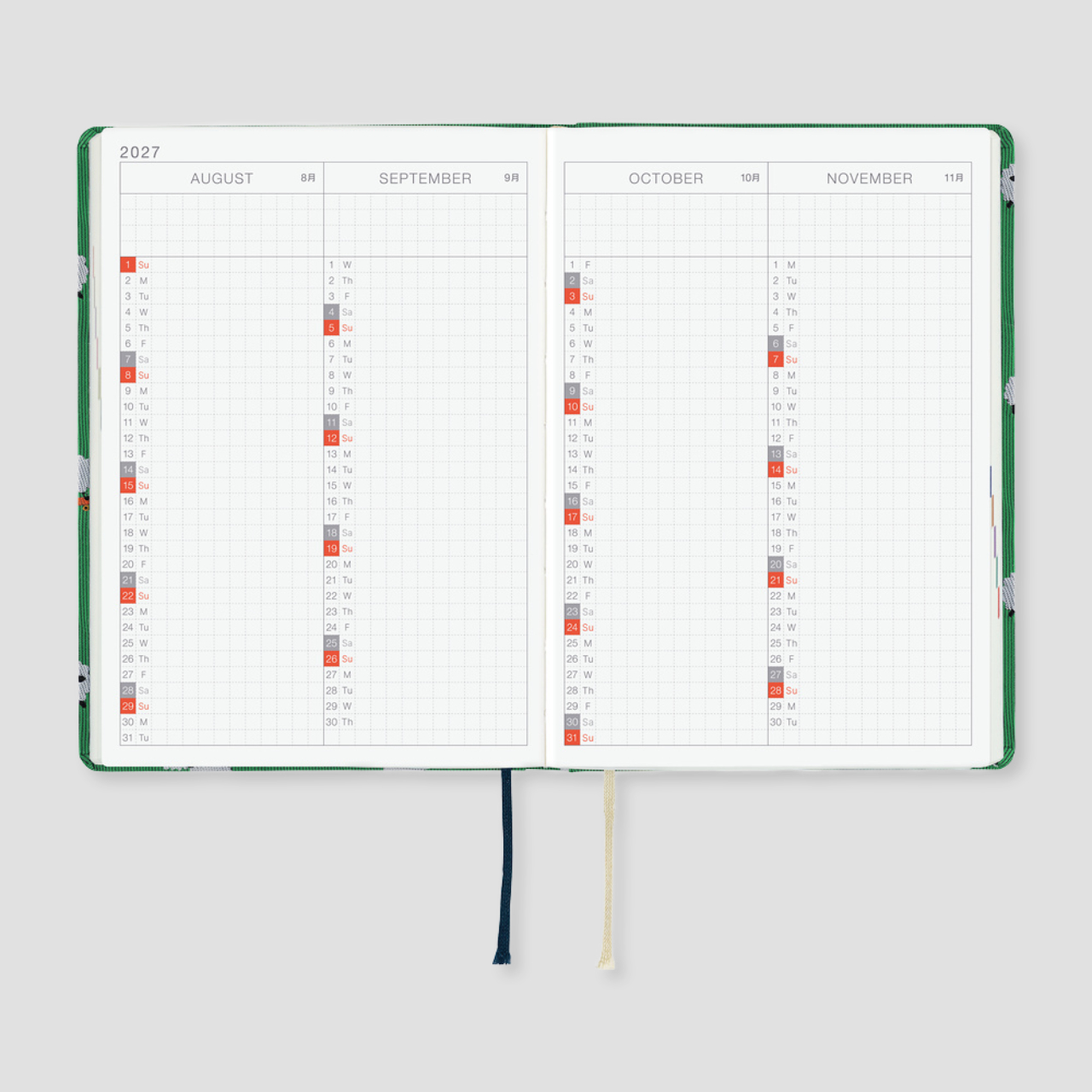 Hobonichi Planner 2027 HON Bow & Tie: Sheep Sheep Sheep (A5, eng.)