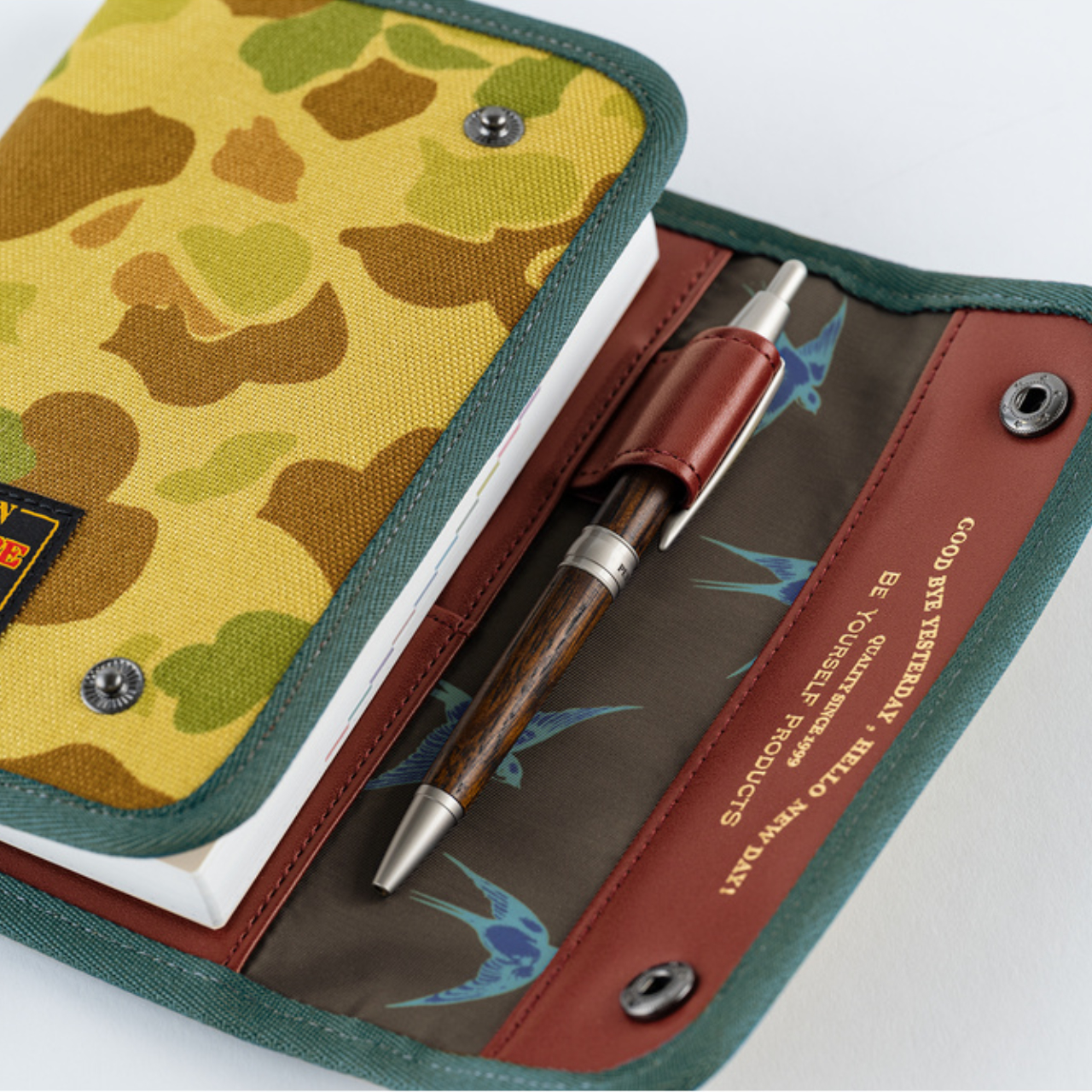 Hobonichi Cover Natal Design: Hello New Day! - Camo (A6)