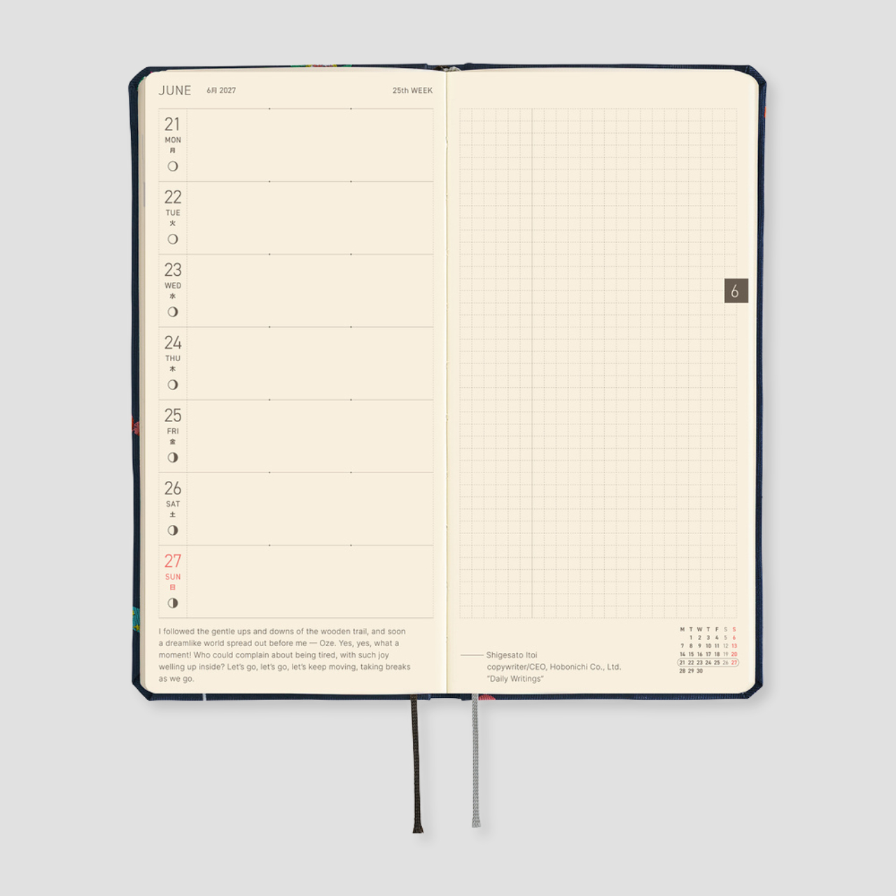 Hobonichi Taschenplaner 2027 Weeks Bow & Tie: Candy Dream (engl.)