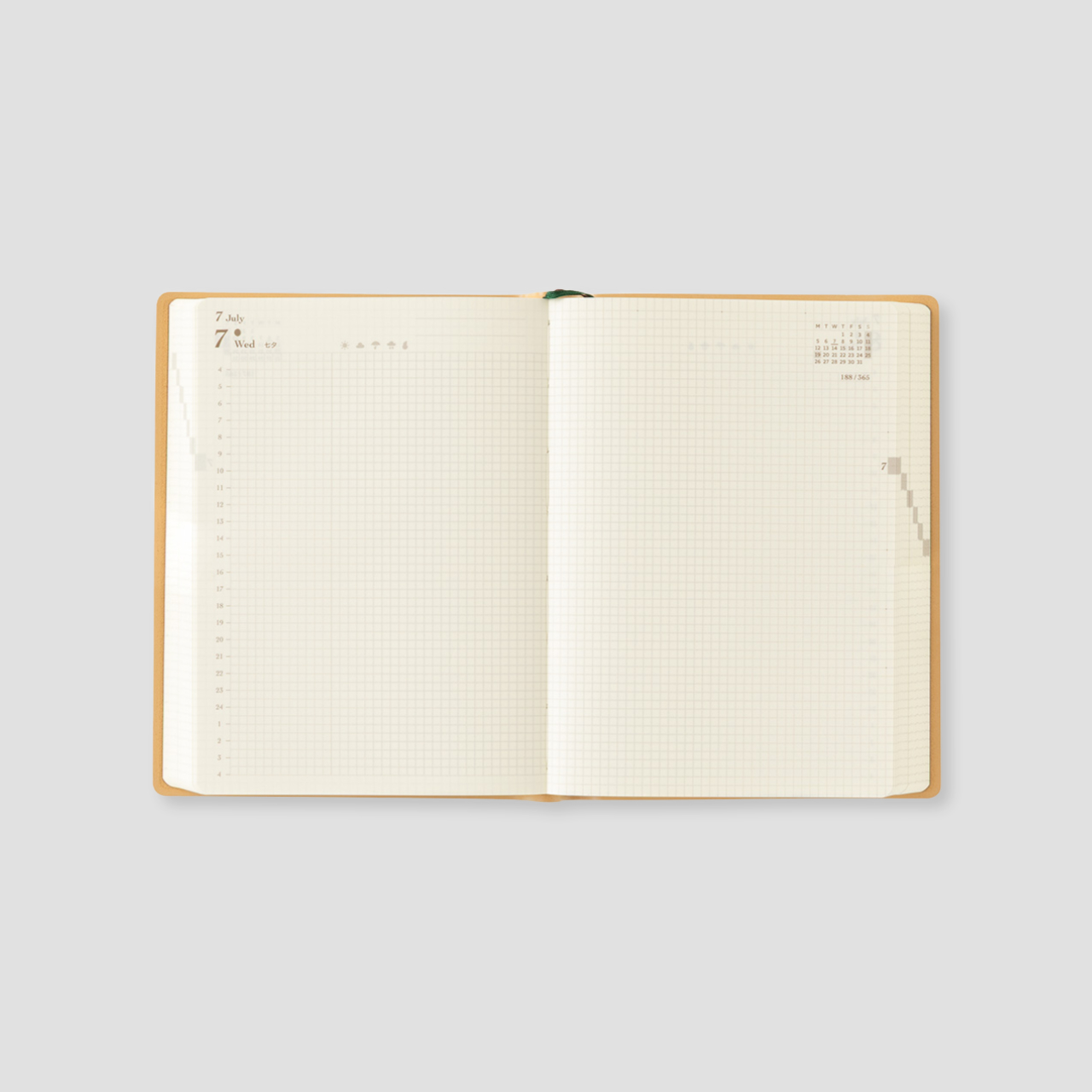 Midori Tagebuch Diary hibino 2027 Camel (A6)