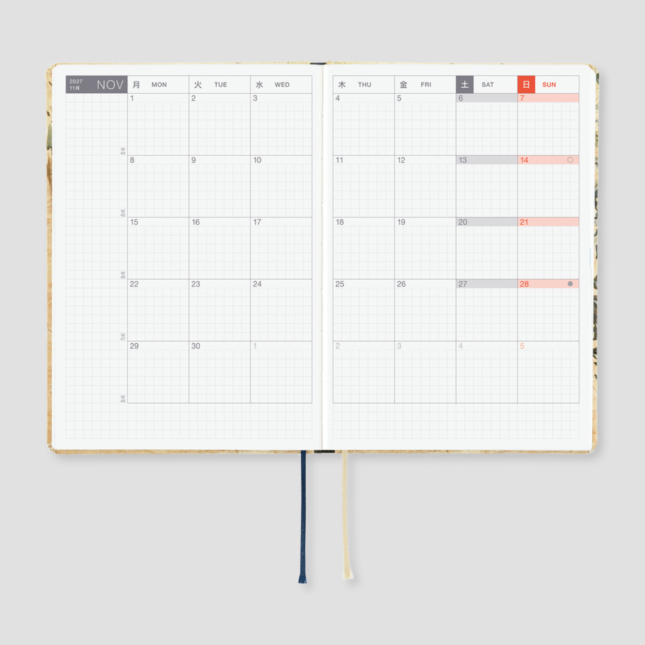 Hobonichi Planner 2027 HON V&A Series: Vine (A6, eng.)