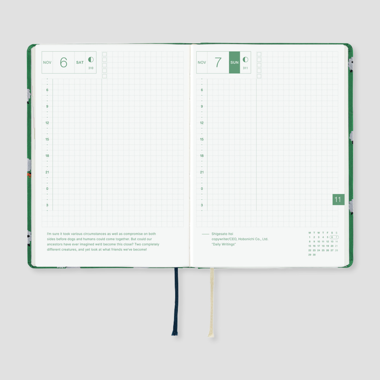 Hobonichi Planner 2027 HON Bow & Tie: Sheep Sheep Sheep (A5, eng.)