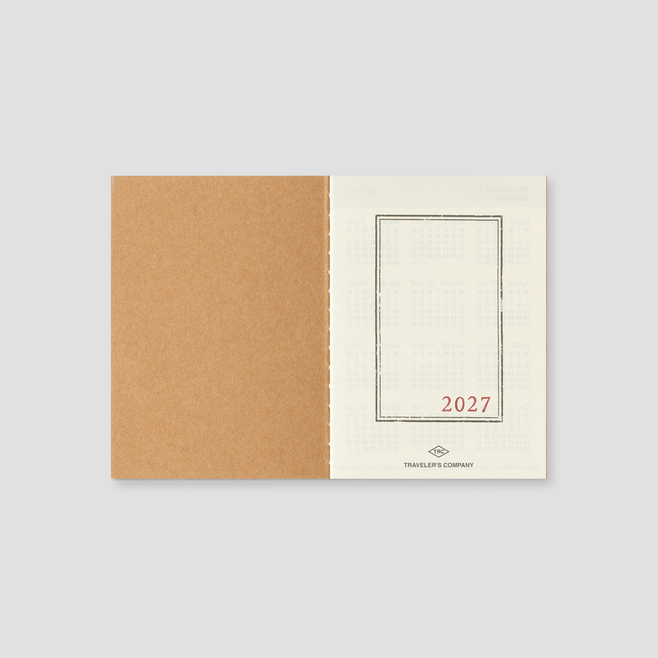 Traveler's Notebook Passport 2027 Monatskalender