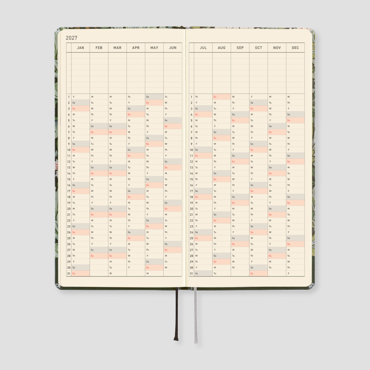 Hobonichi Taschenplaner 2027 Weeks V&A Series: Leicester (engl.)