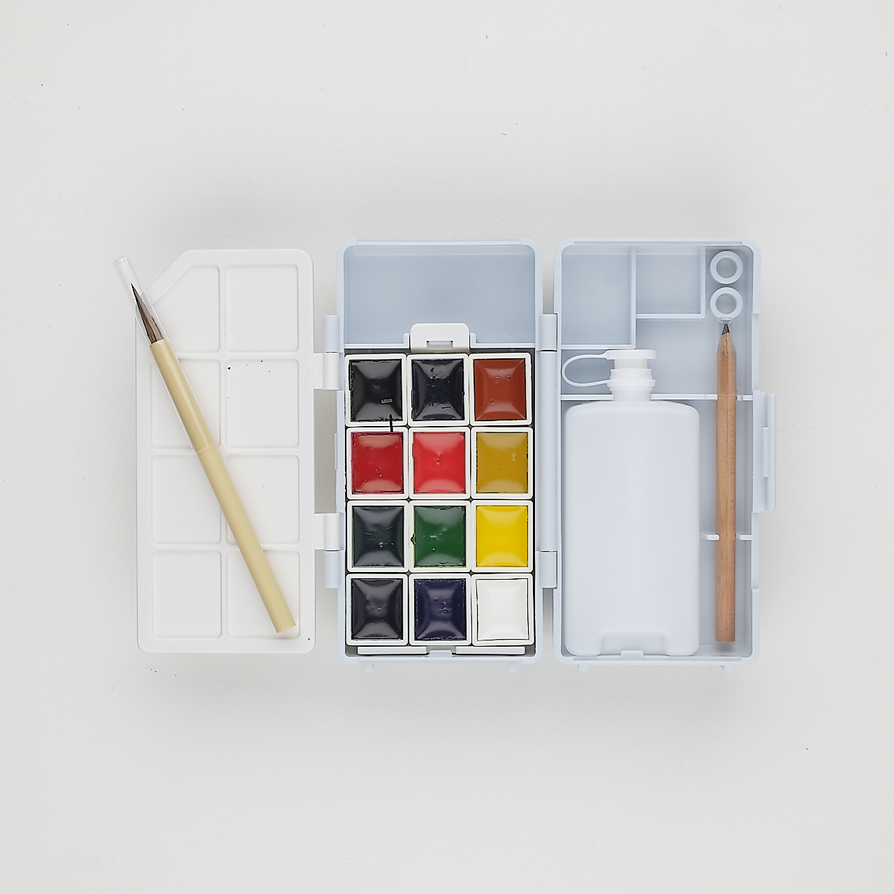 Kuretake Gansai Tambi Aquarell Kompakt 12-Farben Set