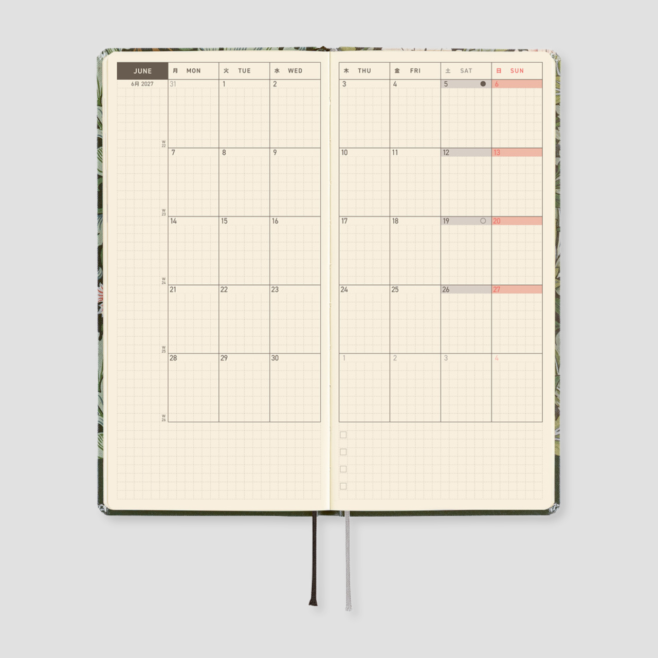Hobonichi Taschenplaner 2027 Weeks V&A Series: Leicester (engl.)