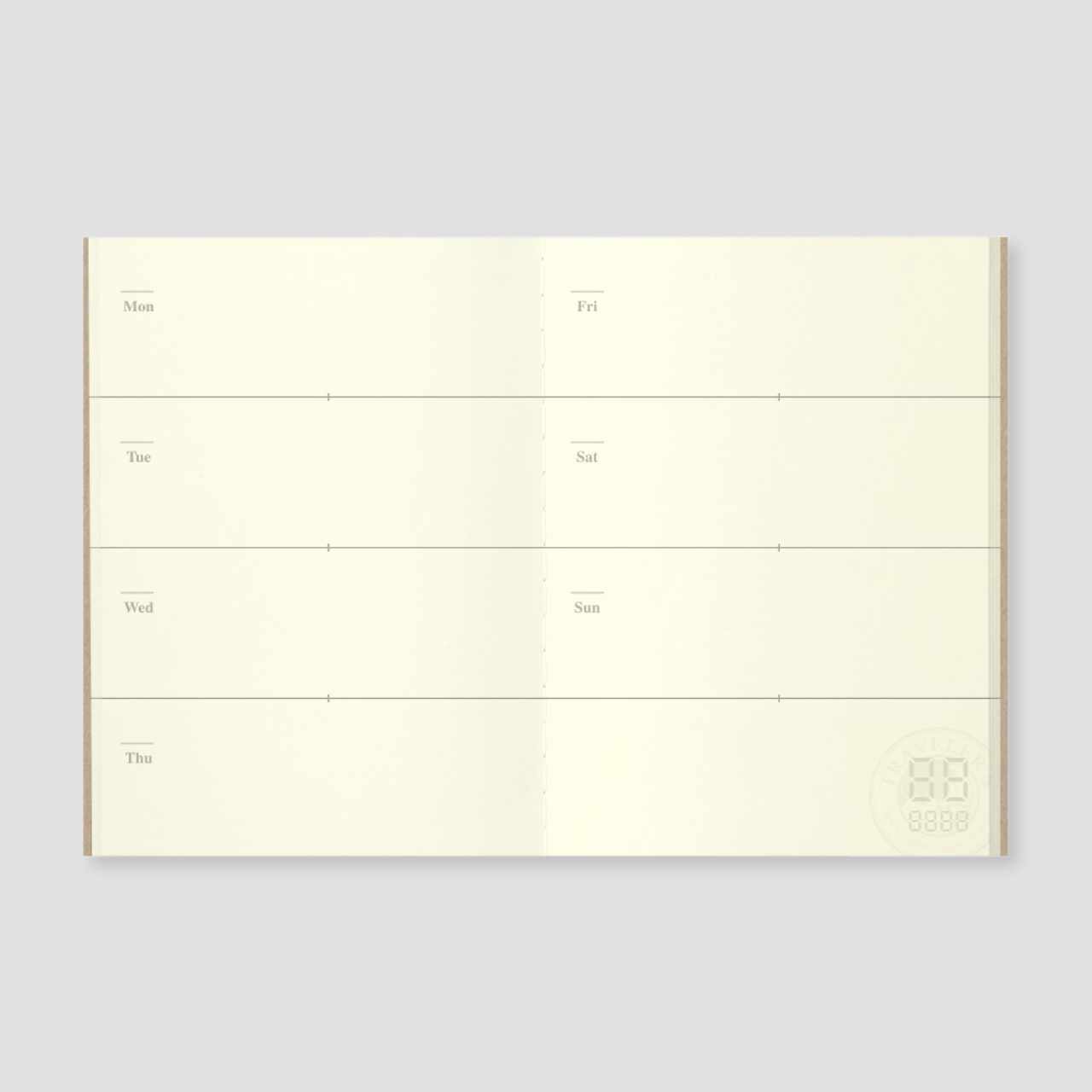Traveler's Notebook Passport "007" Wochenkalender