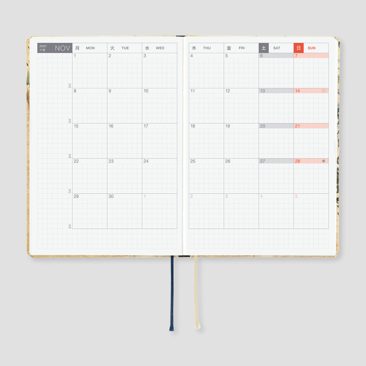 Hobonichi Planner 2027 HON V&A Series: Vine (A5, eng.)