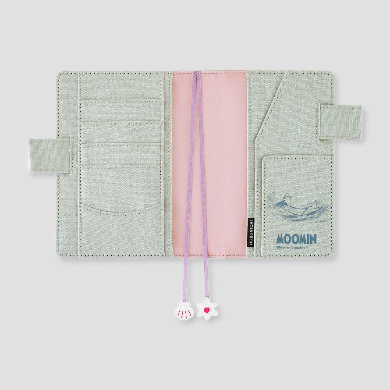 Hobonichi Cover Moomin: My Yard - Pale Mint (A6)