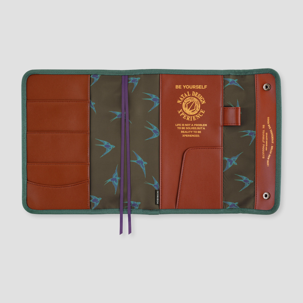 Hobonichi Cover Natal Design: Hello New Day! - Retro Stripe (A5)