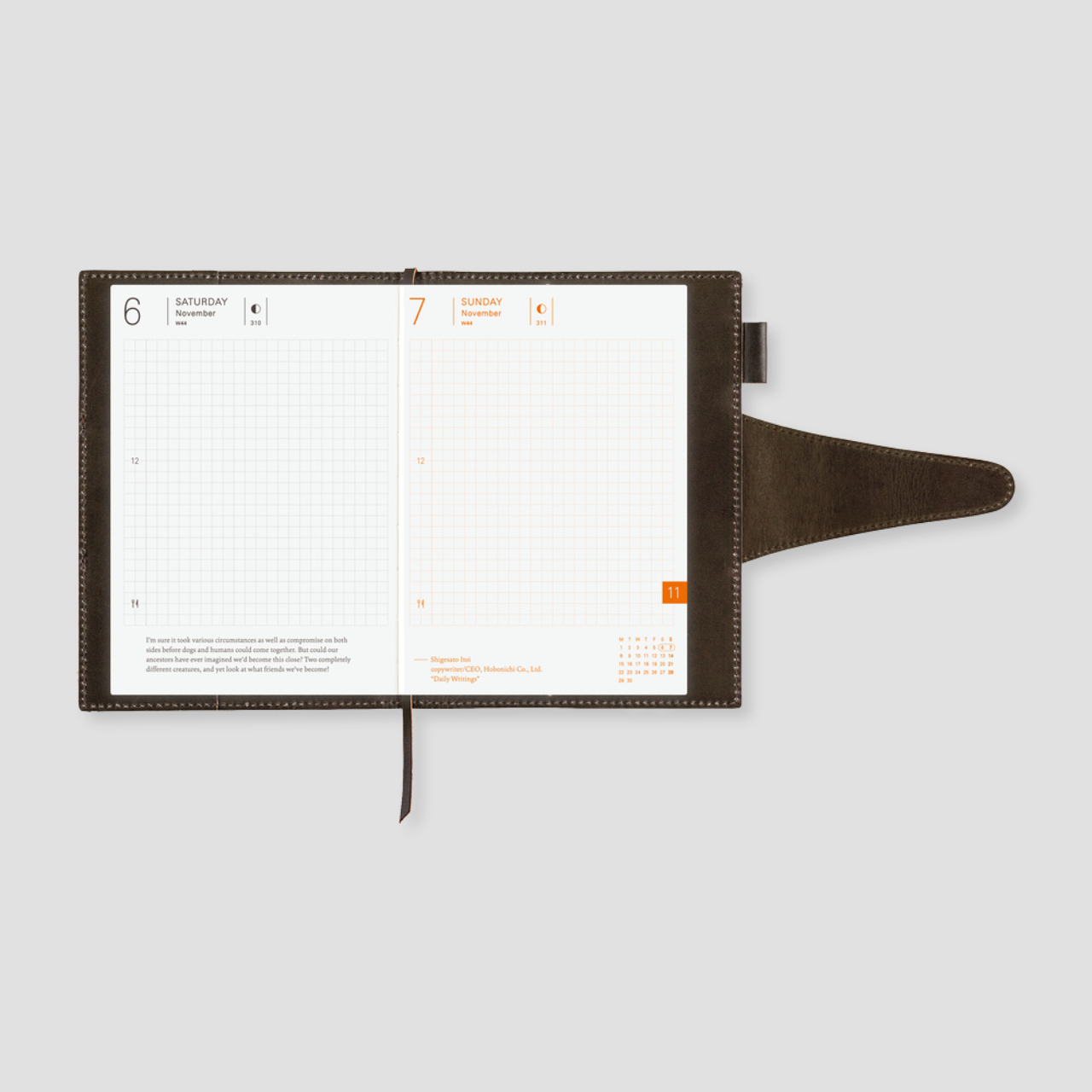 Hobonichi Cover Arts&Science: Wax Coating Kip (A6)