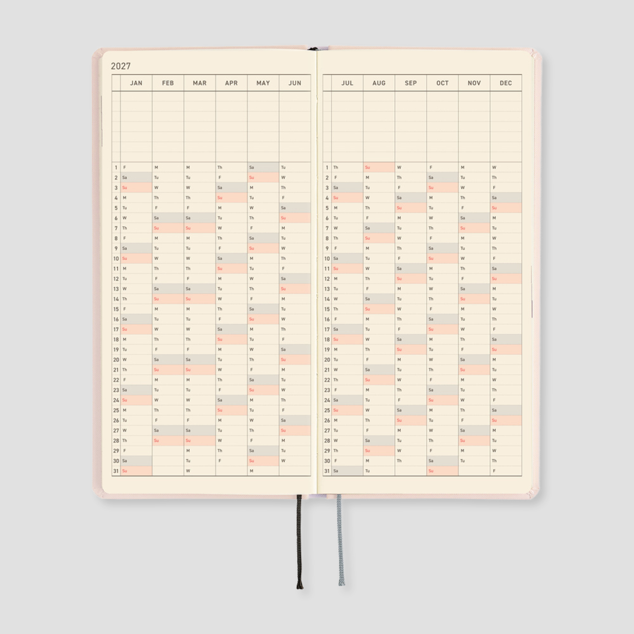 Hobonichi Taschenplaner 2027 Weeks Moomin: At the Table (engl.)