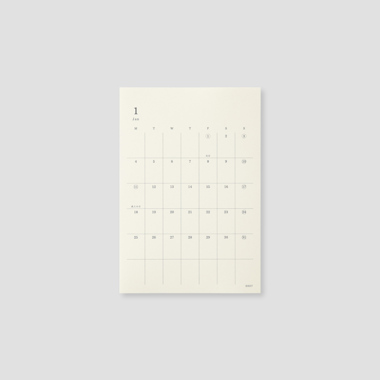 MD Product Diary Sticker 2027 (M)