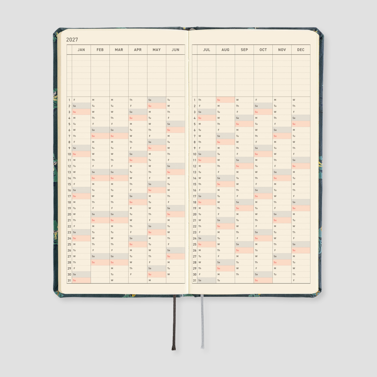 Hobonichi Taschenplaner 2027 Weeks Moomin: A Day in the Life of Snufkin (engl.)