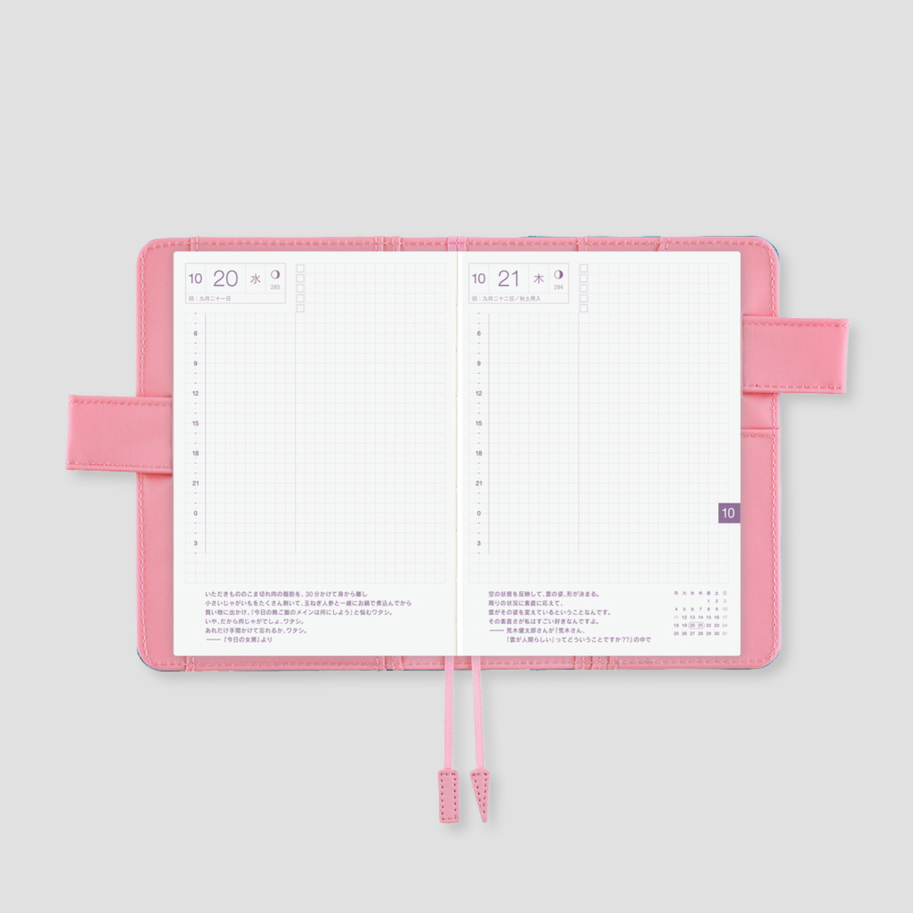 Hobonichi Cover Colors: Blue Parasol (A6)