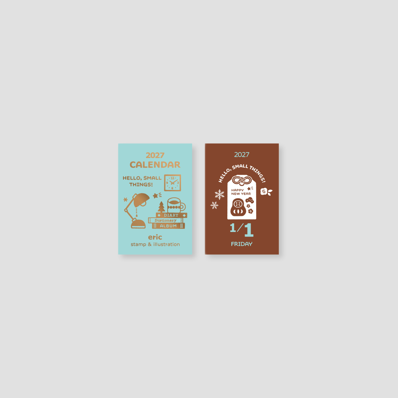 NKcalendar Mini Daily Planner 2027 Eric
