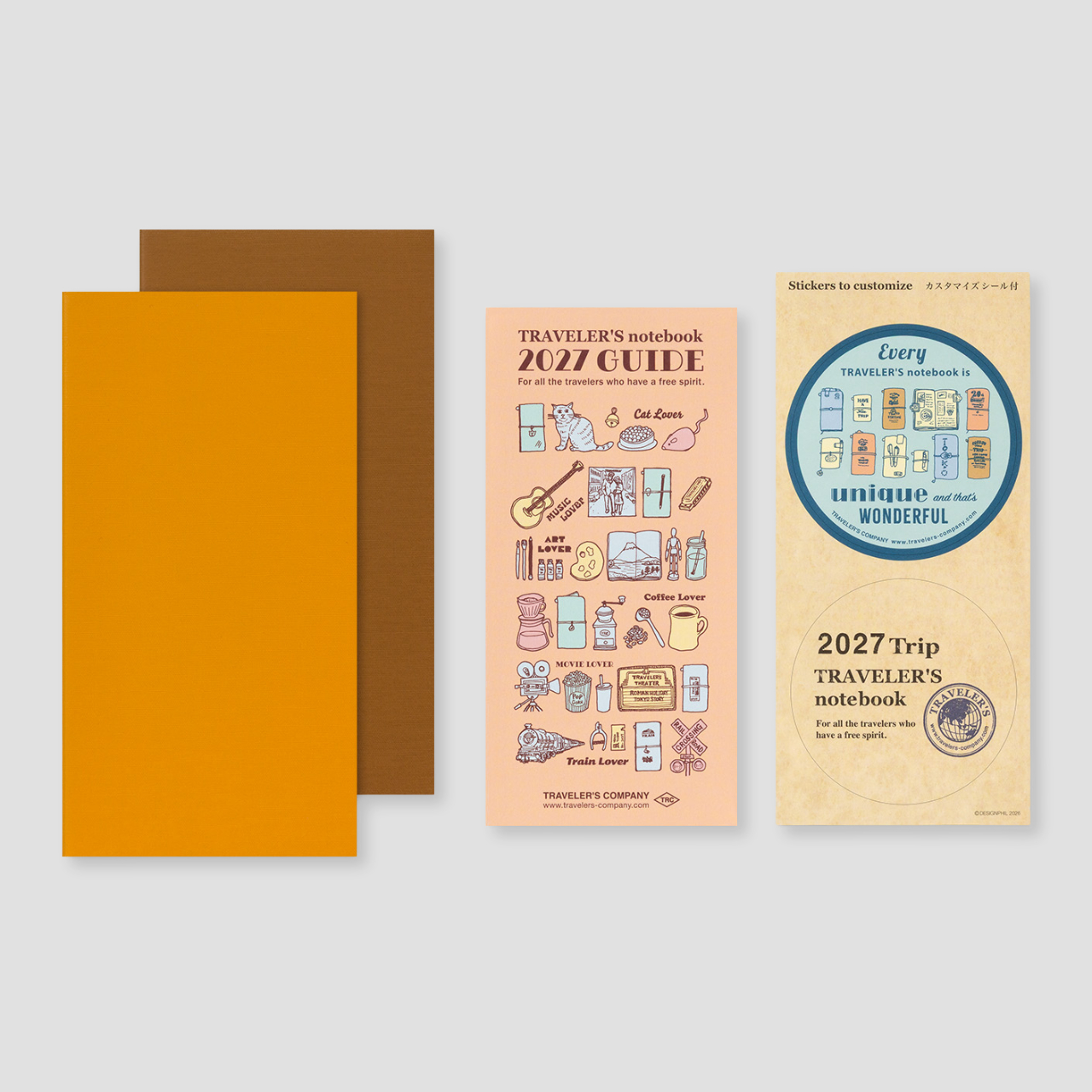 Traveler's Notebook Regular 2027 Wochenkalender vertikal