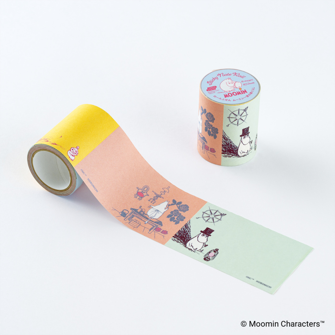 Hobonichi Moomin Sticky Note Roll (Moomin Family's Island Life)
