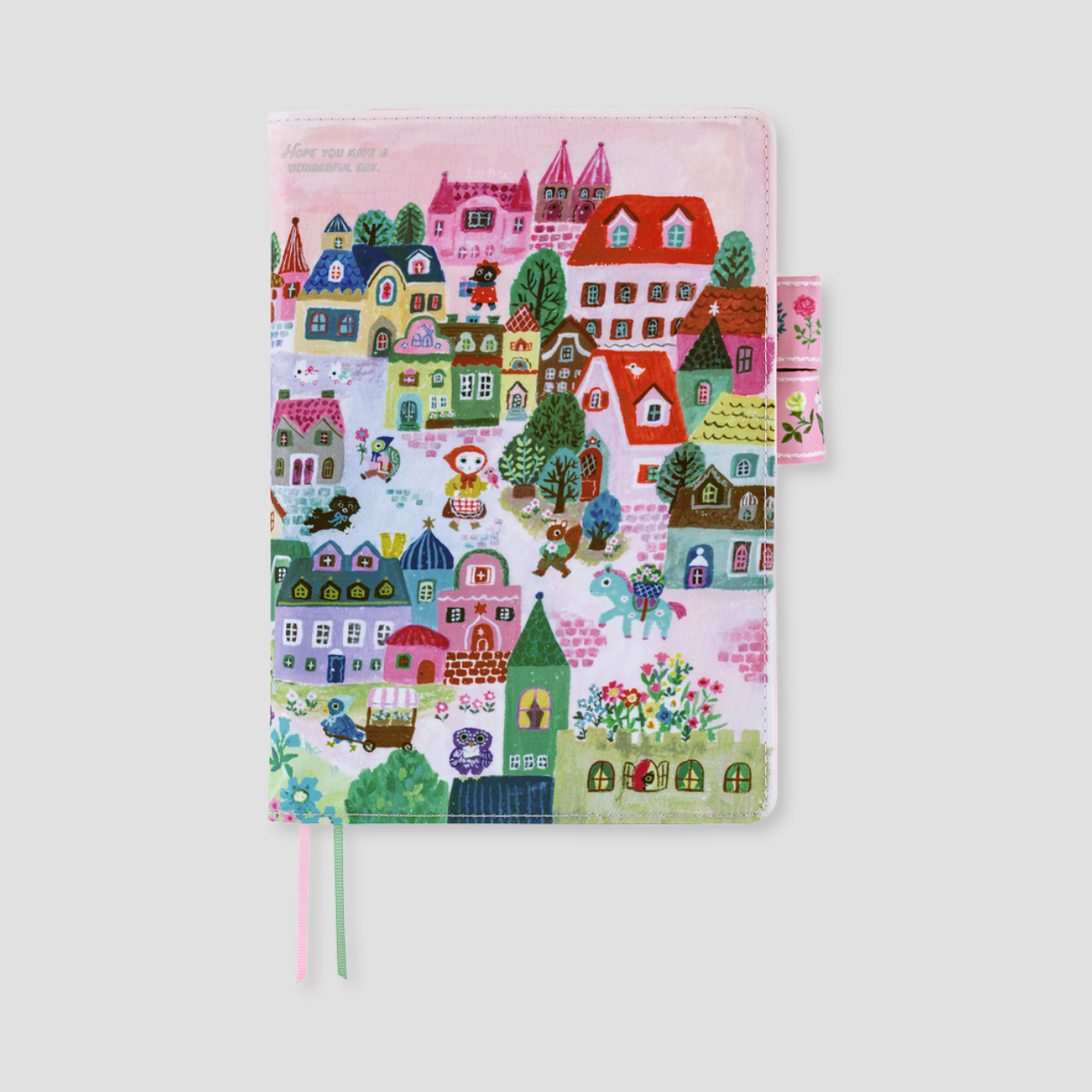Hobonichi Cover Yumi Kitagishi: White Cat Village (A5)