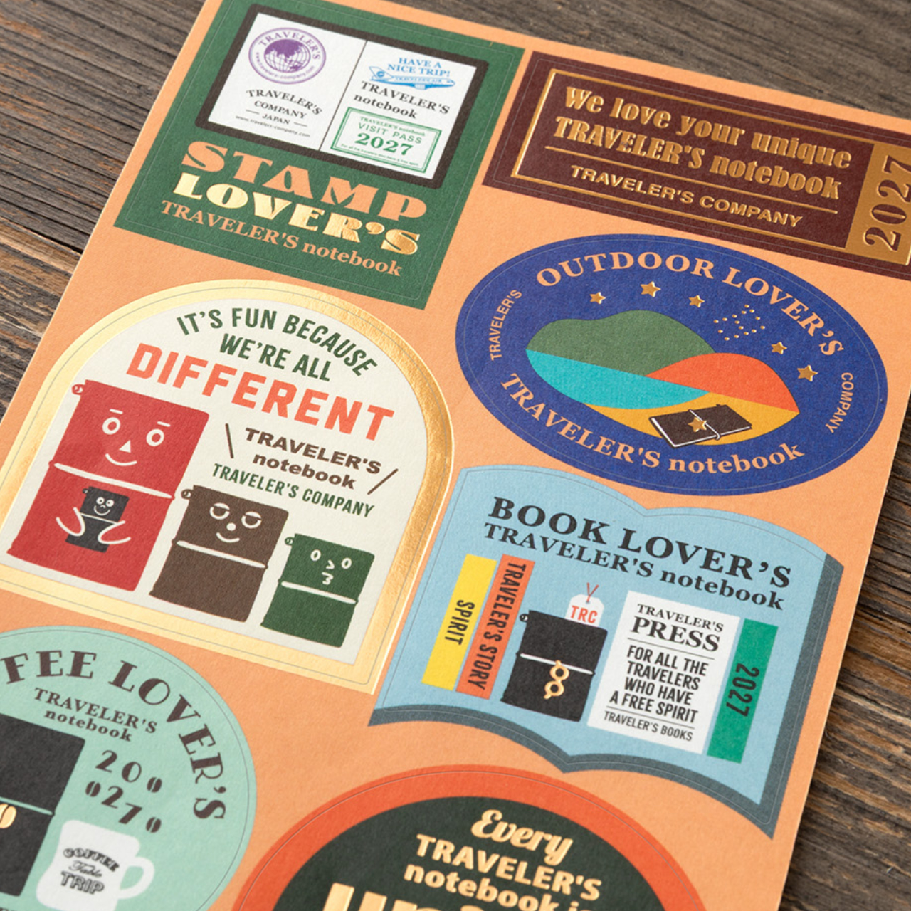 Traveler's Notebook 2027 Customize Sticker Set