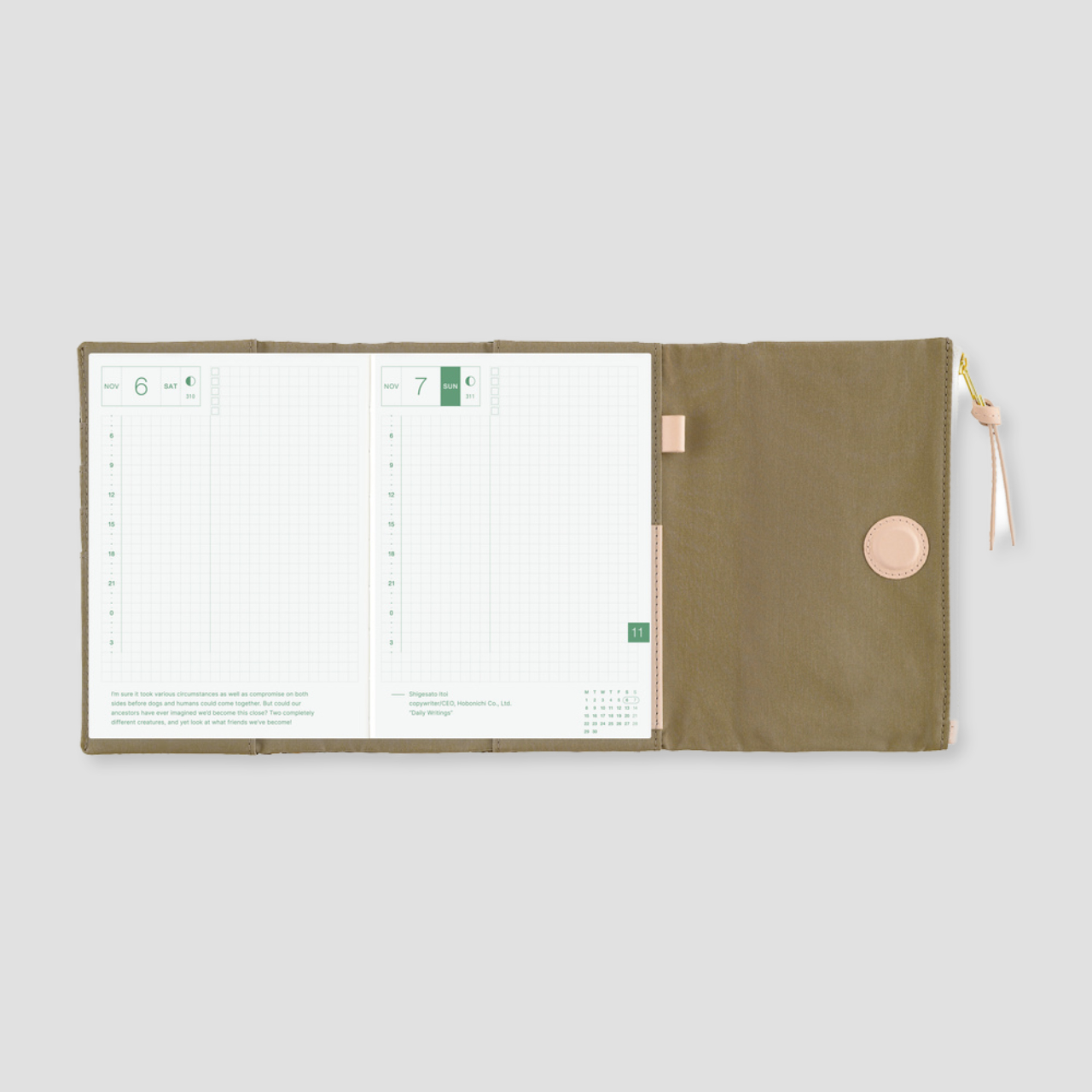 Hobonichi Cover Tragen: Bitter Plaid (A6)