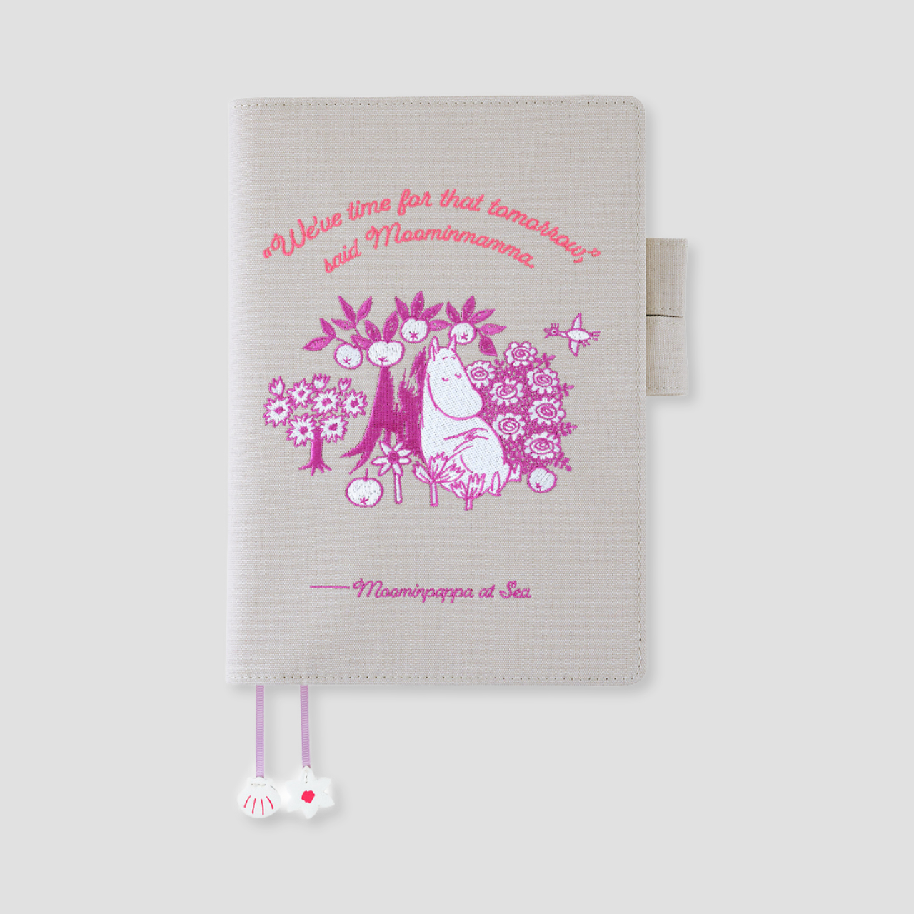 Hobonichi Cover Moomin: My Yard - Pink Grey (A5)