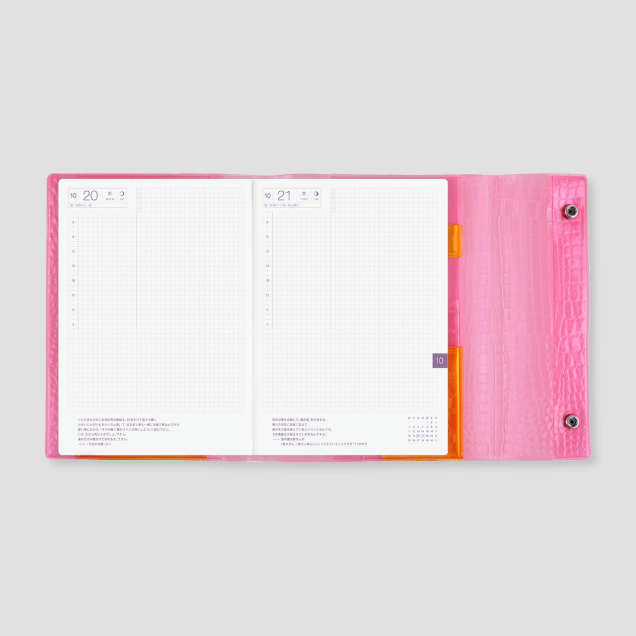 Hobonichi Cover beautiful people: Nothing to Hide - Pink (A5)