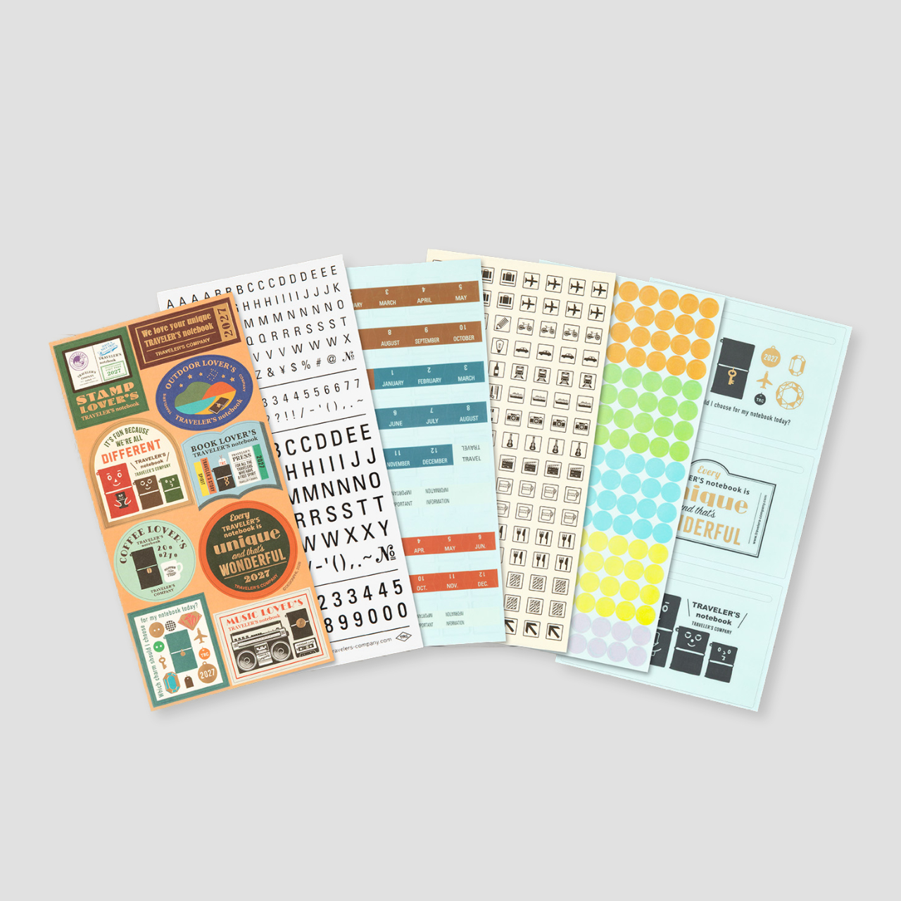 Traveler's Notebook 2027 Customize Sticker Set