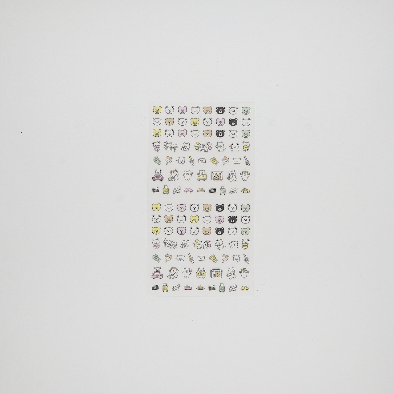 Midori Planner Stickers - Pictograph Bear