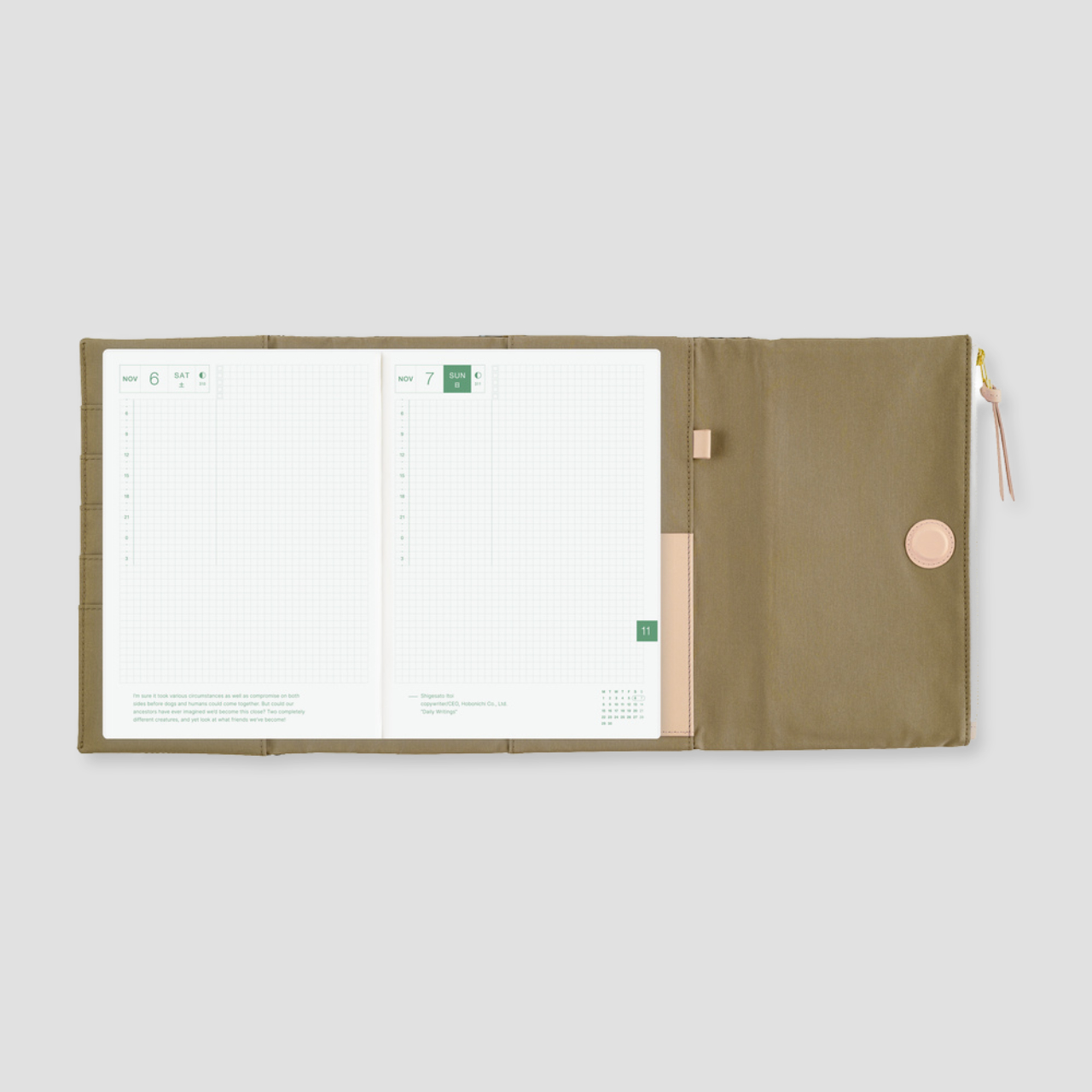 Hobonichi Cover Tragen: Bitter Plaid (A5)