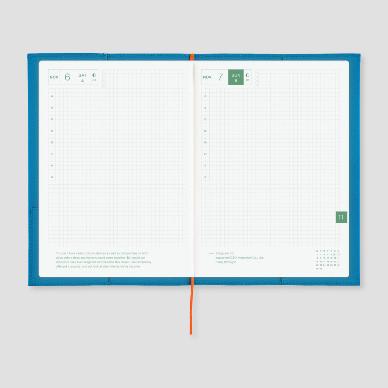 Hobonichi Cover Folio: Ocean Blue (A5)