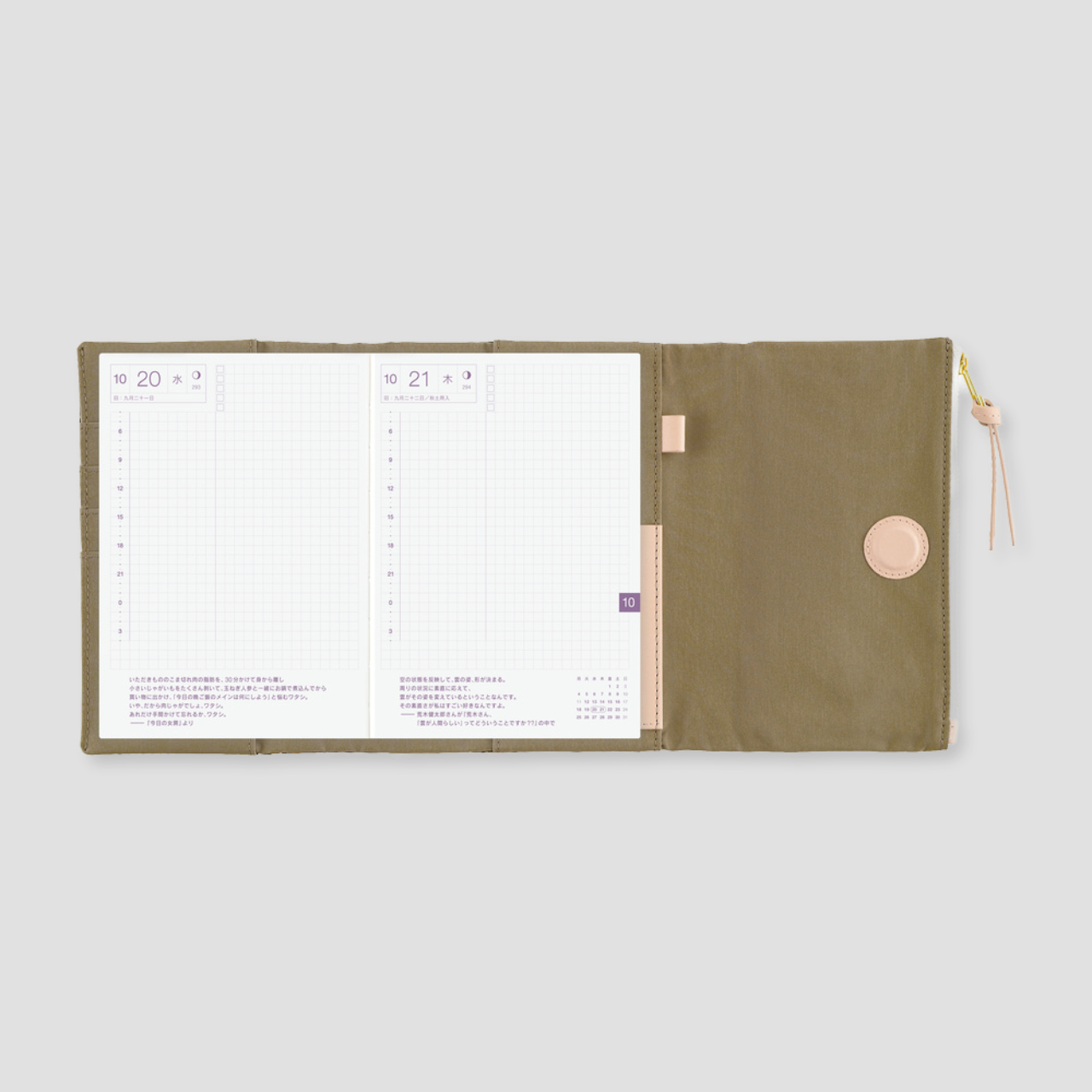 Hobonichi Cover Tragen: Bitter Plaid (A6)