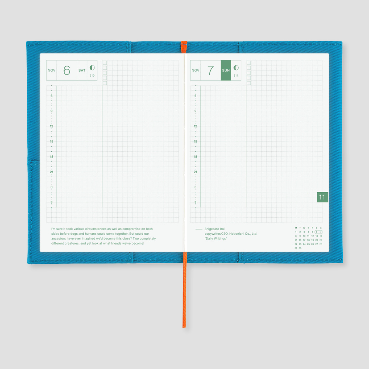 Hobonichi Cover Folio: Ocean Blue (A6)