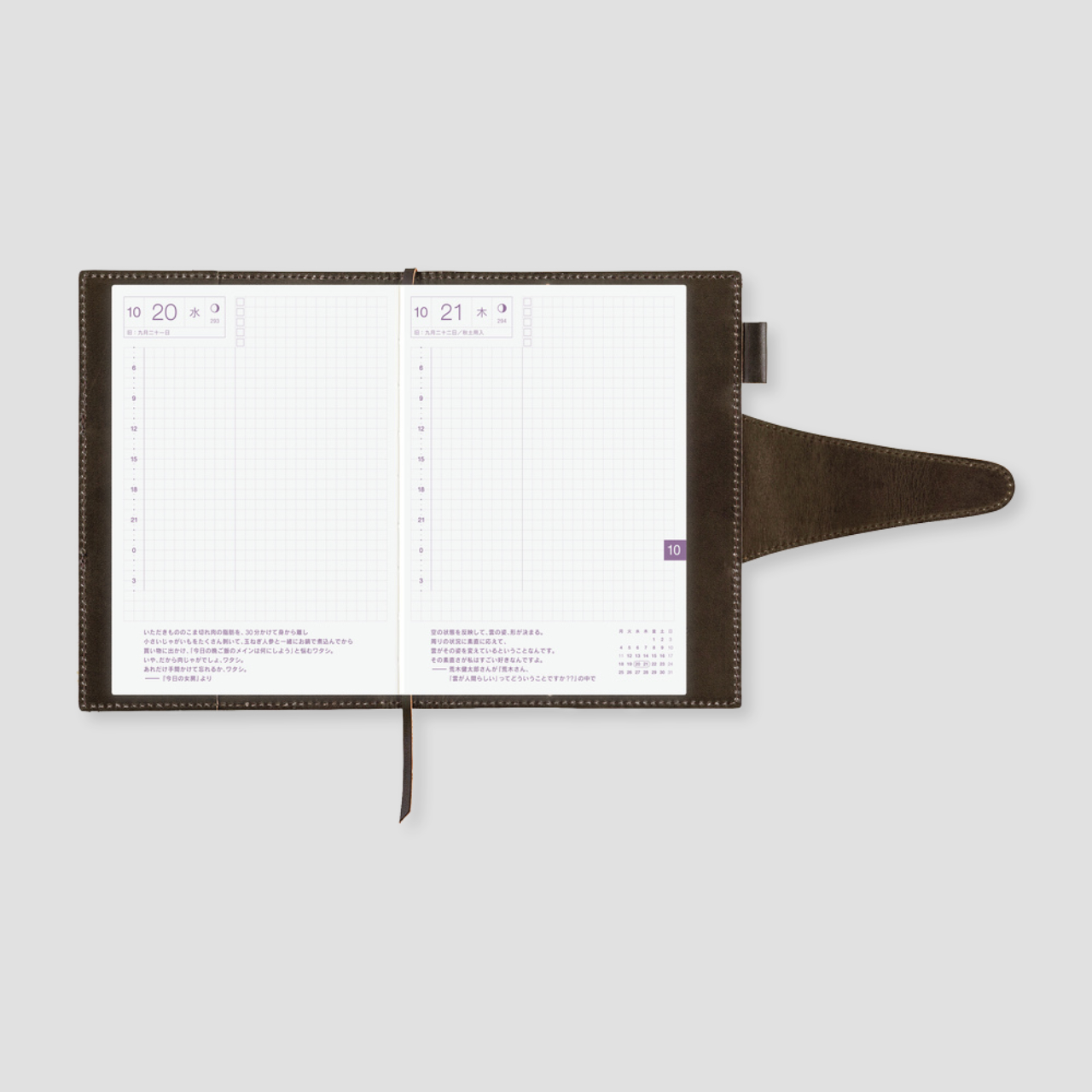 Hobonichi Cover Arts&Science: Wax Coating Kip (A6)