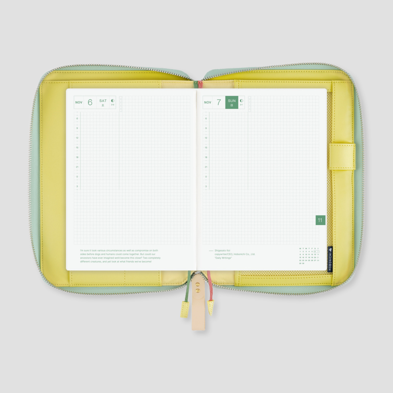 Hobonichi Cover mina perhonen: glass flower - Pink Mix (A5)