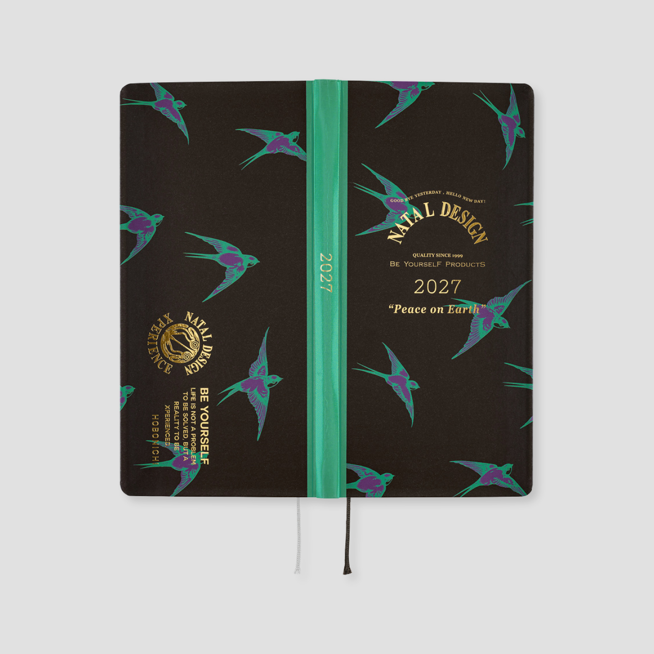 Hobonichi Taschenplaner 2027 Weeks Natal Design: Lucky Swallow (engl.)